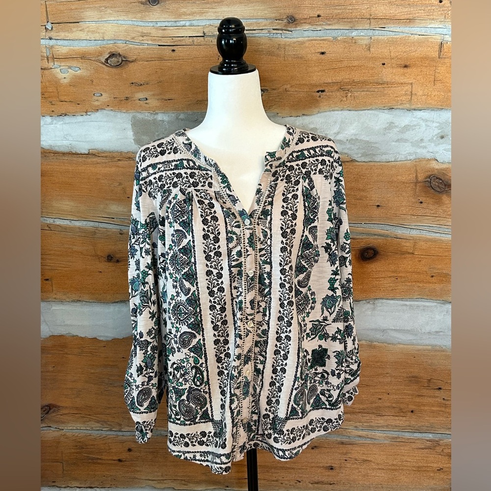 Bohemian Floral Blouse